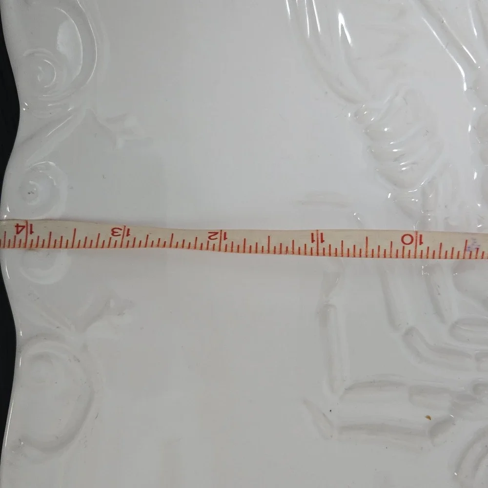 Sanor Ceramica Portugal White Lobster Serving Platter 19